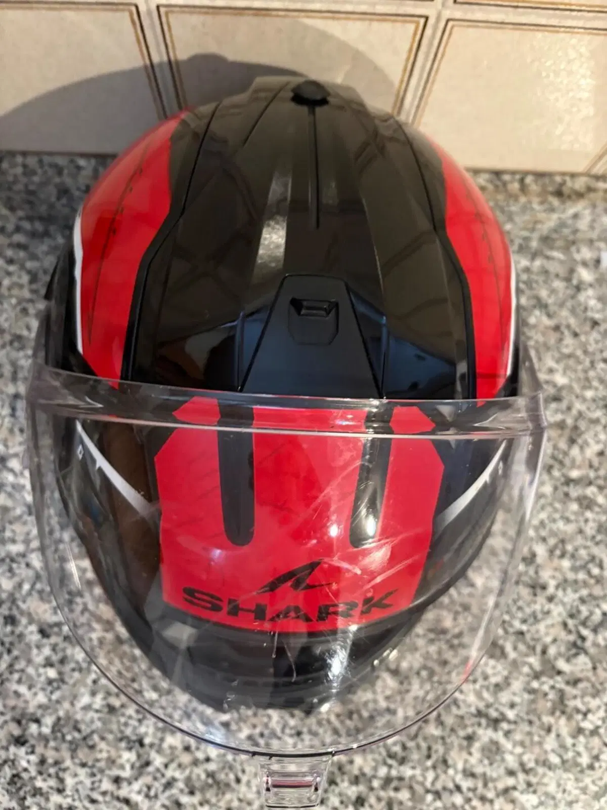 Casco Integrale Moto Shark Nero/Rosso (Condizioni Shark Helmets (4)