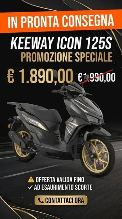 Keeway Motor Icon 125S (2026) nuova