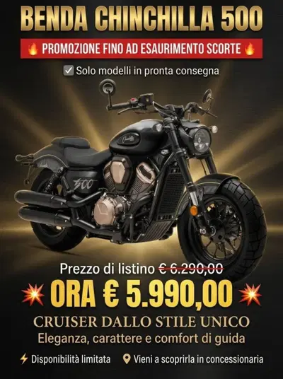 Benda Motorcycles Chinchilla 500 V2 (2025 - 26) nuova