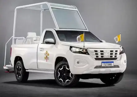Fiat Titano, la nuova papamobile di Leone XIV: ecco come sarà il pick-up del Papa