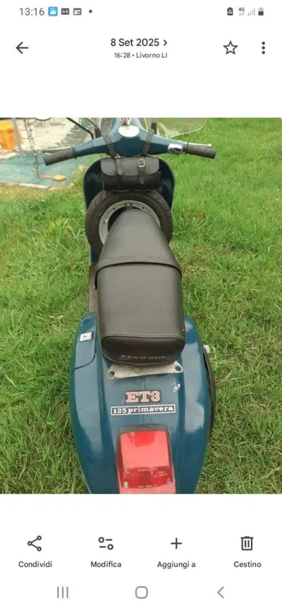 Piaggio Primavera ET3 d'epoca