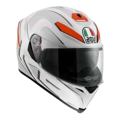 Casco AGV K-5 S White/Orange Matt