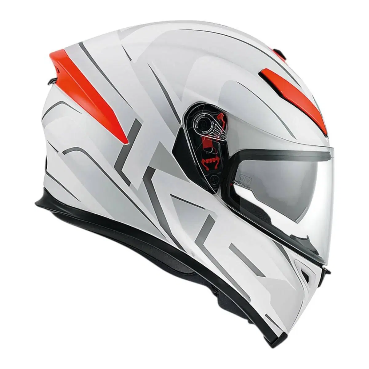 Casco AGV K-5 S White/Orange Matt (2)
