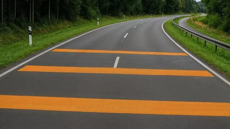 Le strisce anti-velocità sulla strada per rallentare le moto: un fallimento in Germania