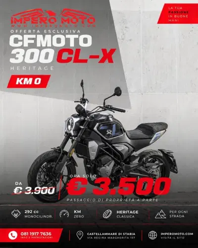 CFMOTO 300CL-X Heritage (2023 - 26) nuova