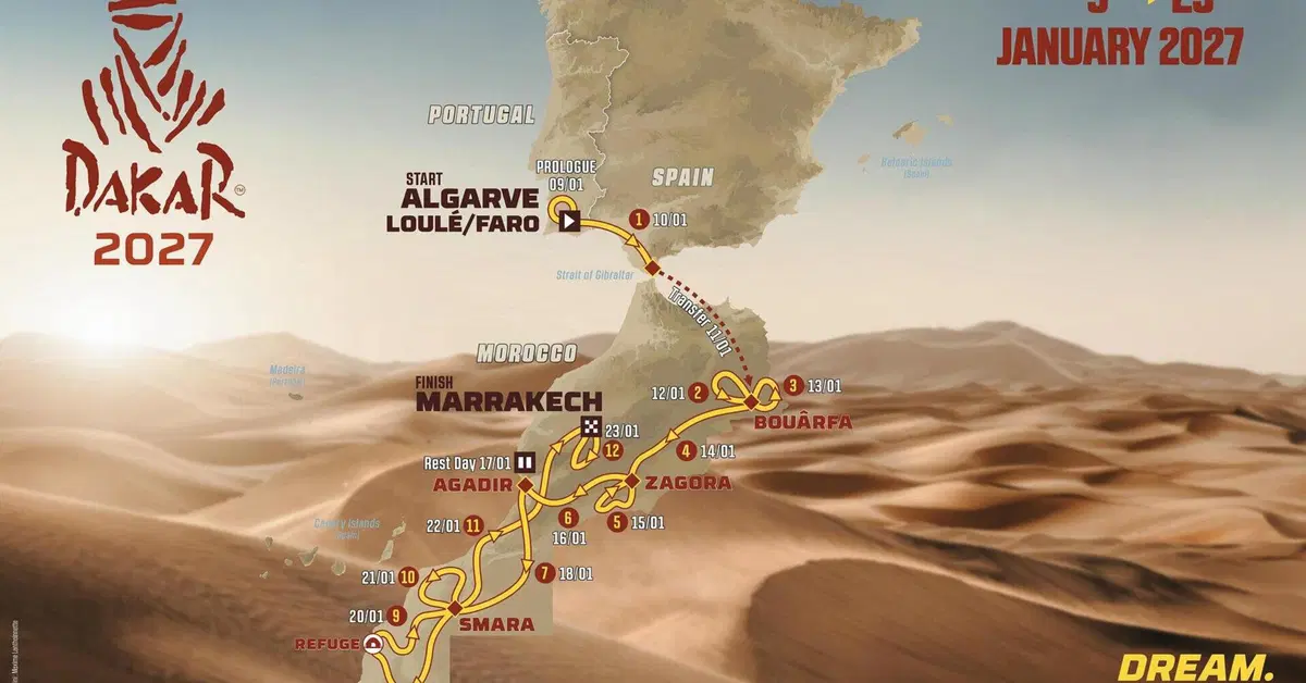 Dakar 2027. Ecco tutto. È ufficiale! Europa e Africa, partenza dal Portogallo e 12 tappe in Marocco