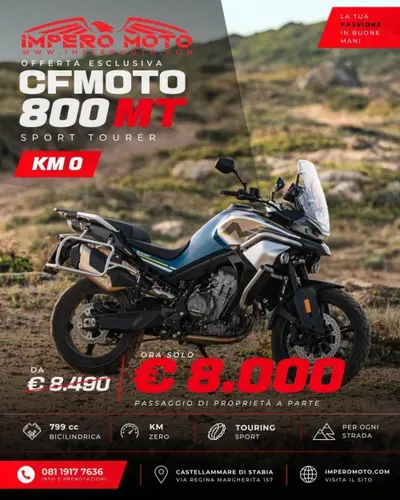 CFMOTO 800MT Sport (2022 - 26) nuova