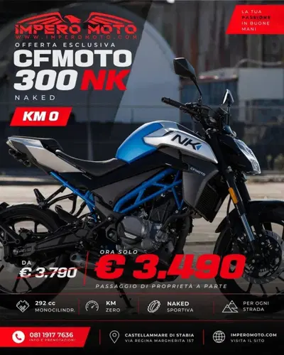 CFMOTO 300NK (2021 - 24) nuova