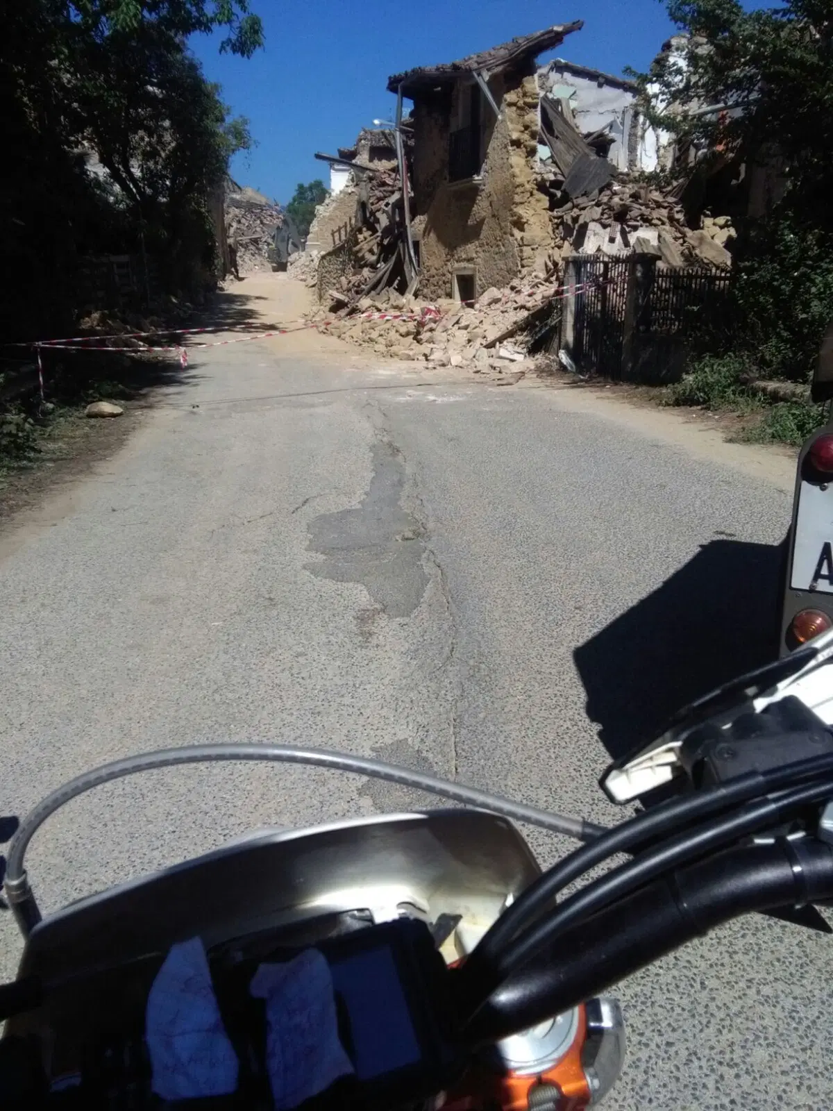 Motociclisti  terremoto