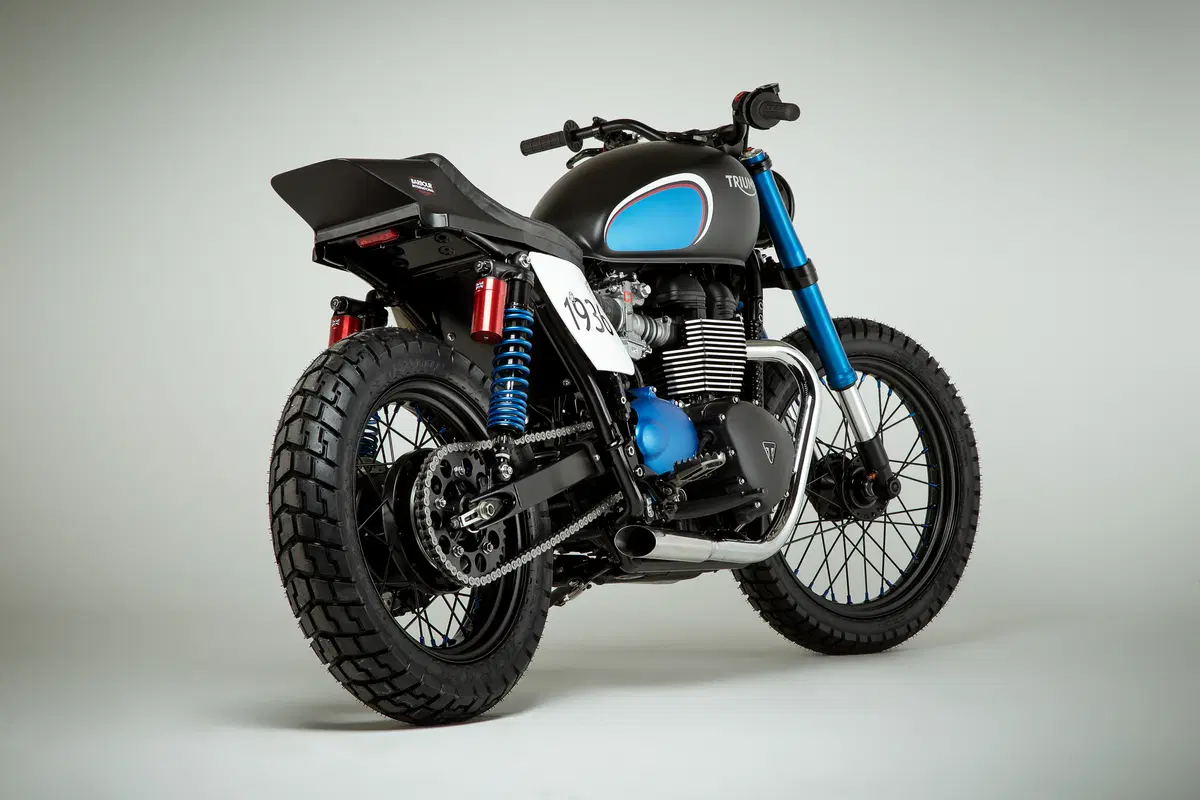 Triumph Bonneville Street Tracker: al London Bike Shed con Barbour (3)