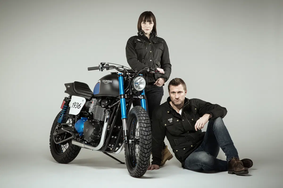 Triumph Bonneville Street Tracker: al London Bike Shed con Barbour (2)