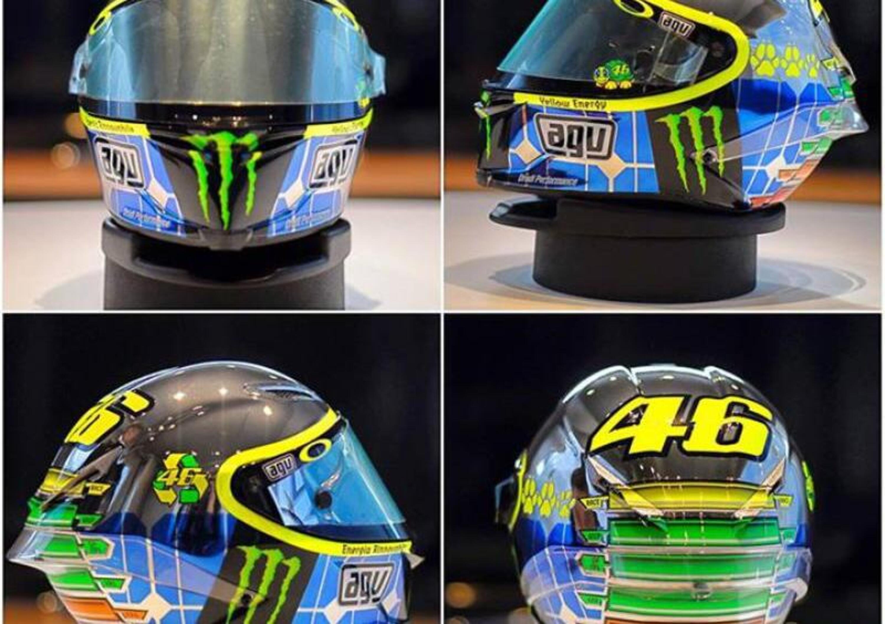MotoGP 2015. Ecco il casco speciale di Valentino Rossi per il Mugello