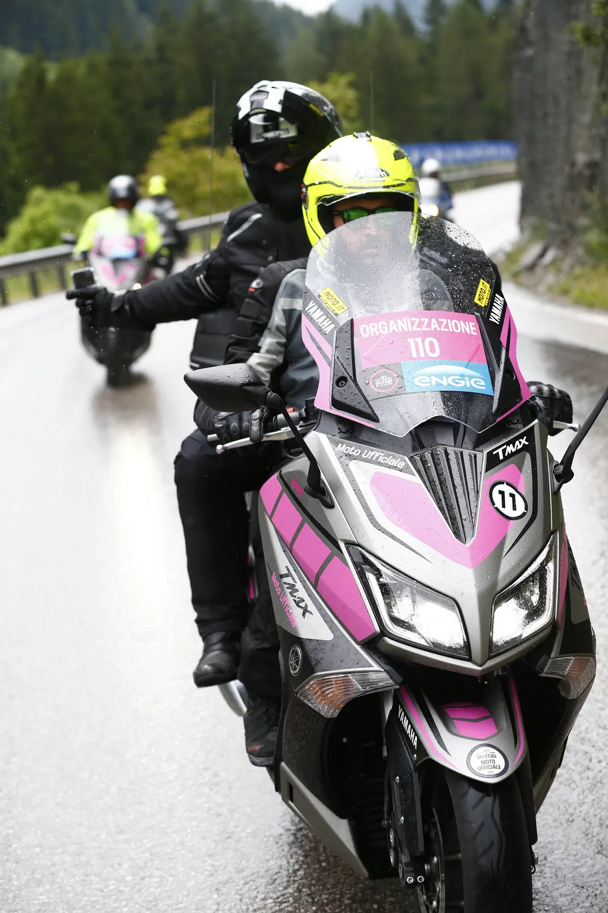 Con il T-Max al Giro d'Italia 2015