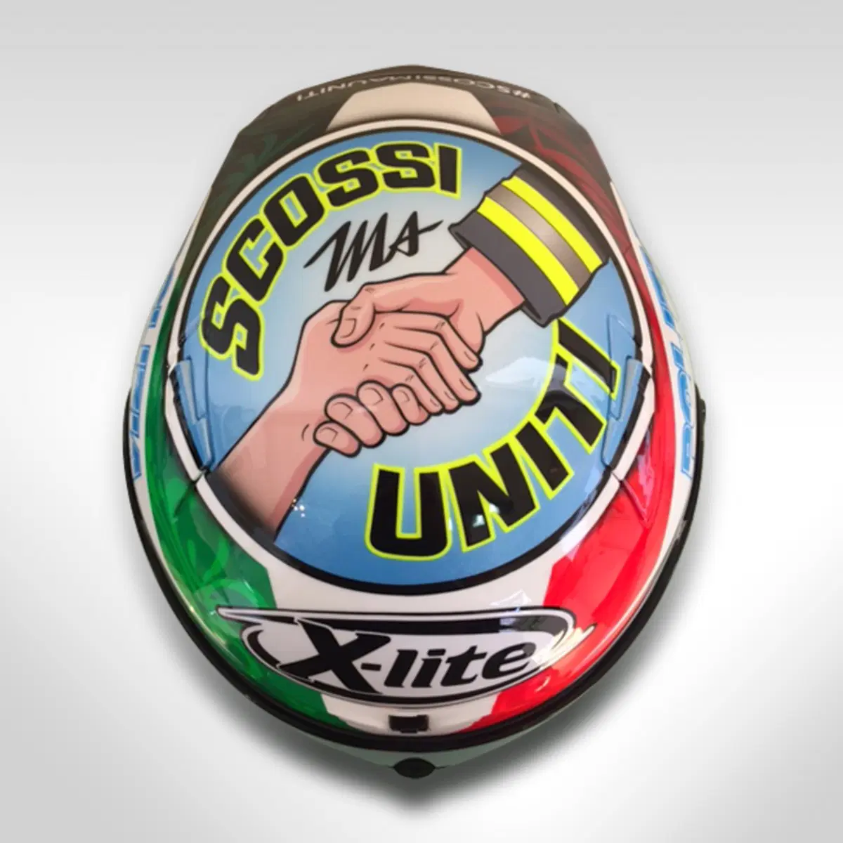 #Scossimauniti, il casco speciale di Petrucci per Misano (4)