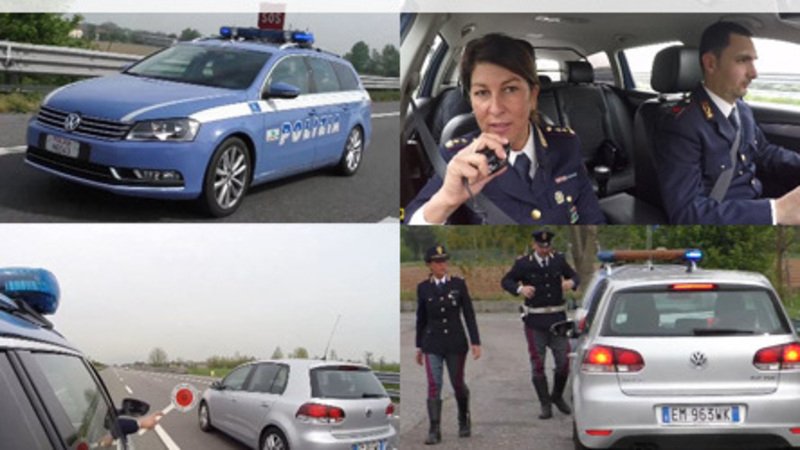 Polizia Stradale in azione: sorpasso e superamento a destra - Moto.it