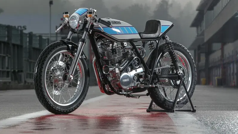 Yamaha SR 400 Krugger, vintage GP style