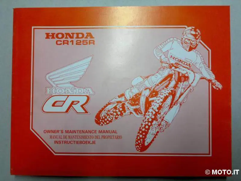 manuale officina honda cr 125 1990 originale cr 125