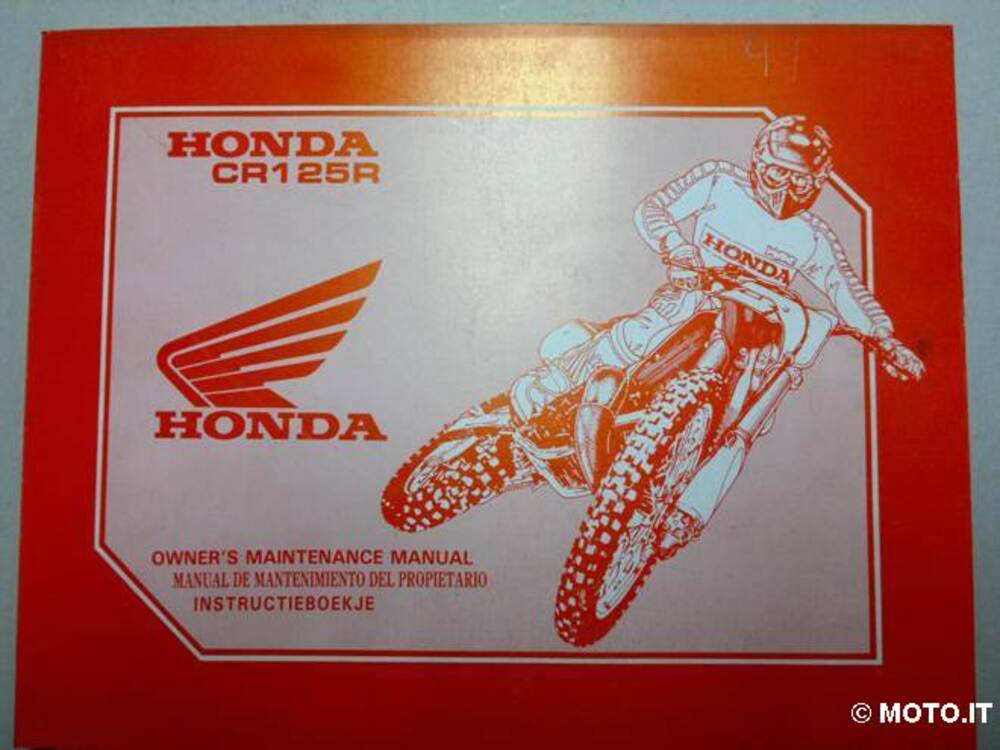 manuale officina honda cr 125 1991 originale cr 125