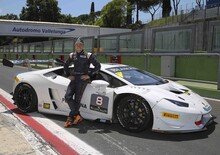 Stoner a Vallelunga con la Lamborghini Huracán Super Trofeo