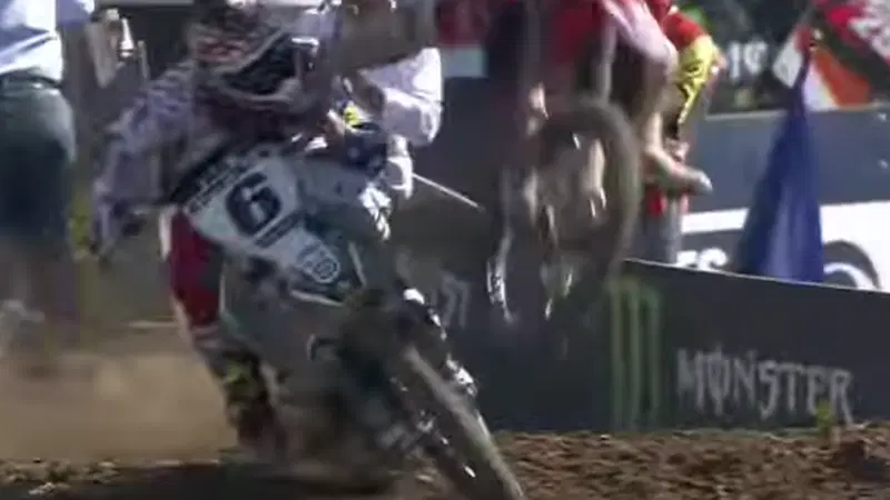 VIDEO. L'incidente di Jason Anderson al Motocross delle Nazioni 2016 a Maggiora