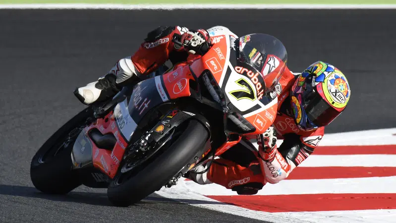 SBK Francia, Gara1. La versione di Baldi