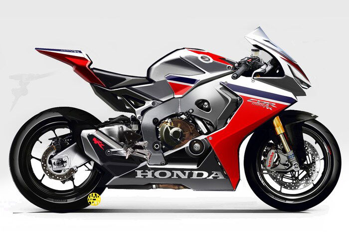 Un bozzetto della CBR 1000RR Fireblade SP 2017 