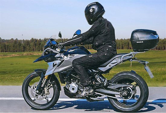 La piccola G310GS fotografata da Motorrad in Germania