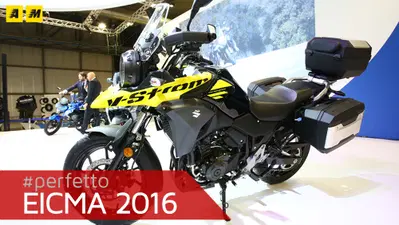 Suzuki V-Strom 250 2017 ad EICMA 2016: video