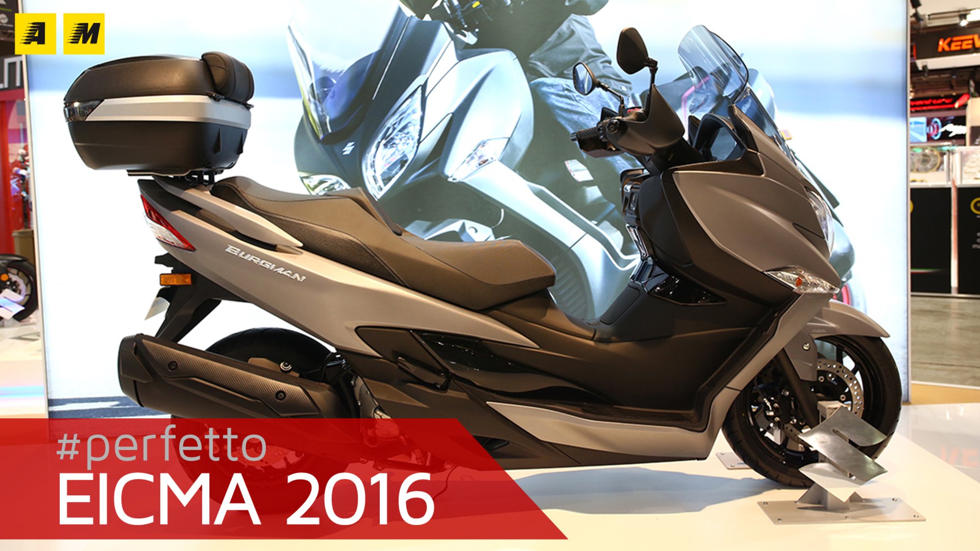 Suzuki Burgman 400 2017 ad EICMA 2016: video