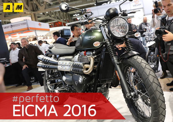 Triumph Street Scrambler a EICMA 2016: video