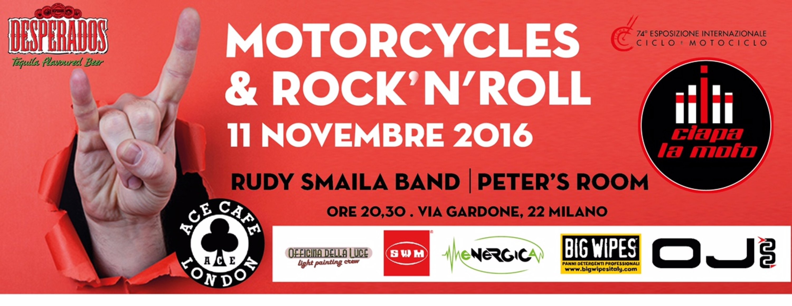 Motorcycle &amp; Rock&rsquo;n Roll, la festa Eicma di Ciapa la moto