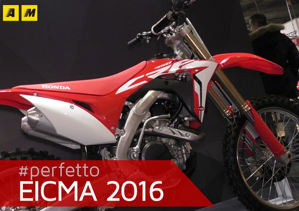 Honda CRF450R, RX e Country 2017 a EICMA 2016: foto e video