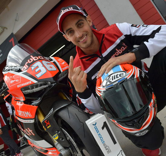  SBK. Mercado sull’Aprilia del team Iodaracing