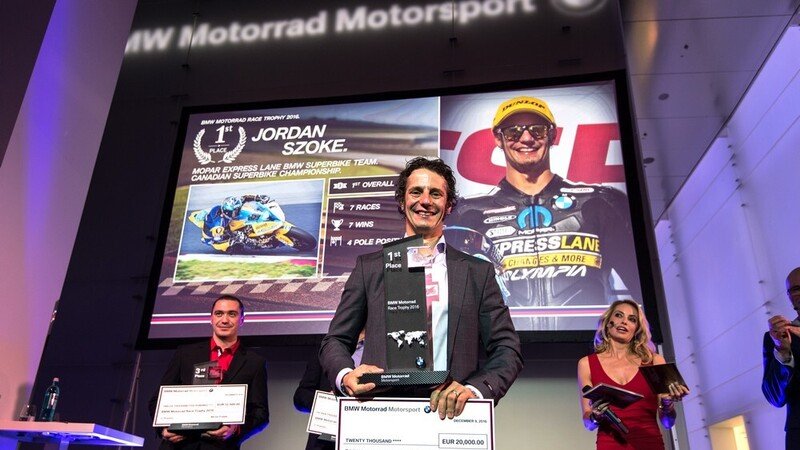 Il canadese Jordan Szoke si aggiudica il BMW Motorrad Race Trophy 2016