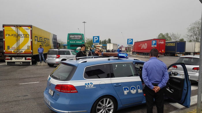 Un controllo della Polizia Stradale