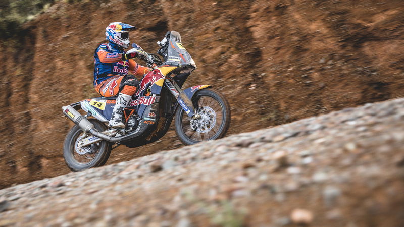 Dakar 2017. 5a Tappa. Sunderland (KTM), Vittoria e Ledership