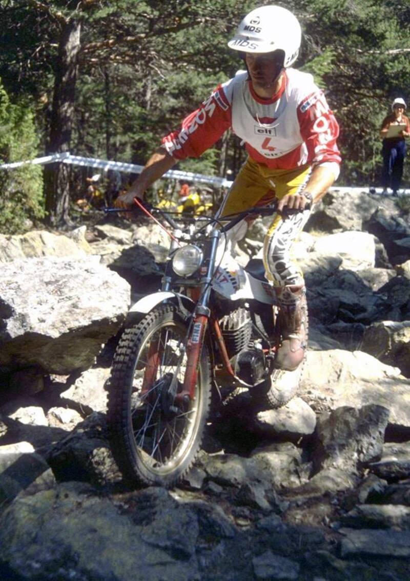 Baldini con la Montesa