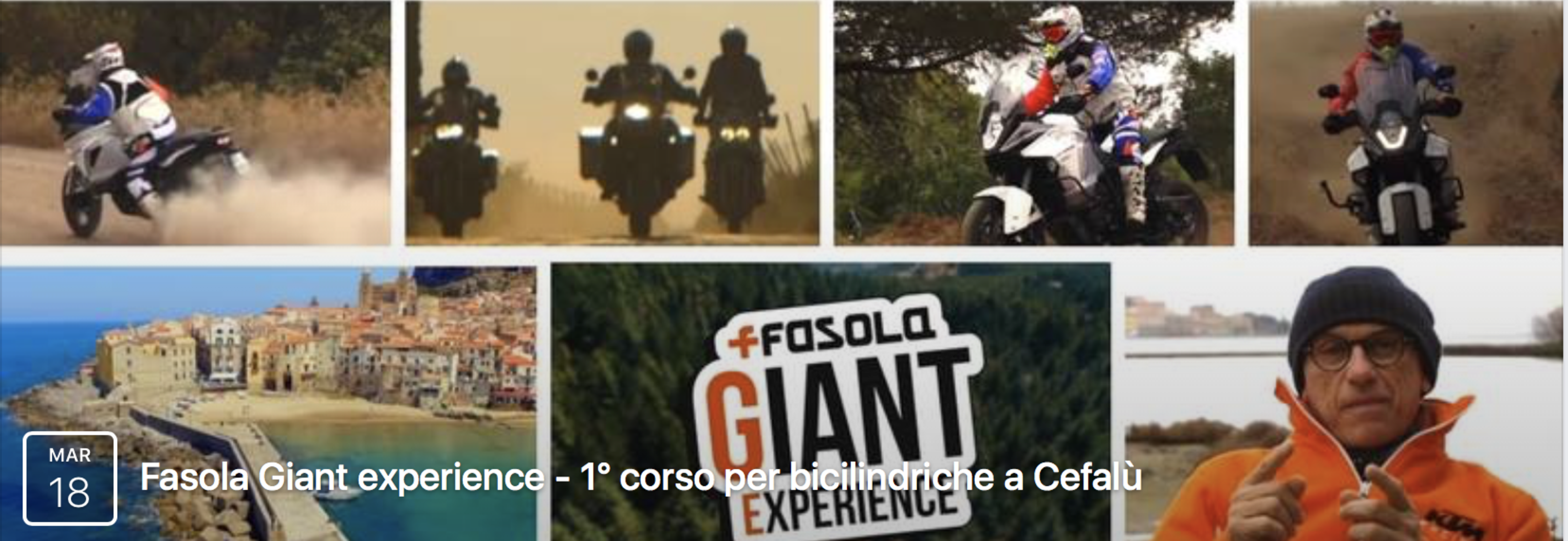 Fasola Giant Experience: primo corso per bicilindriche a Cefal&ugrave;