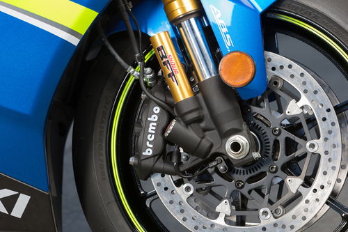 La raffinata forcella Showa BFF della Suzuki GSX-R1000R