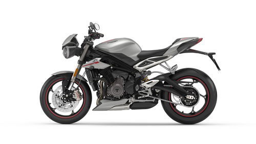 La Street Triple RS in colorazione Matt Silver Ice