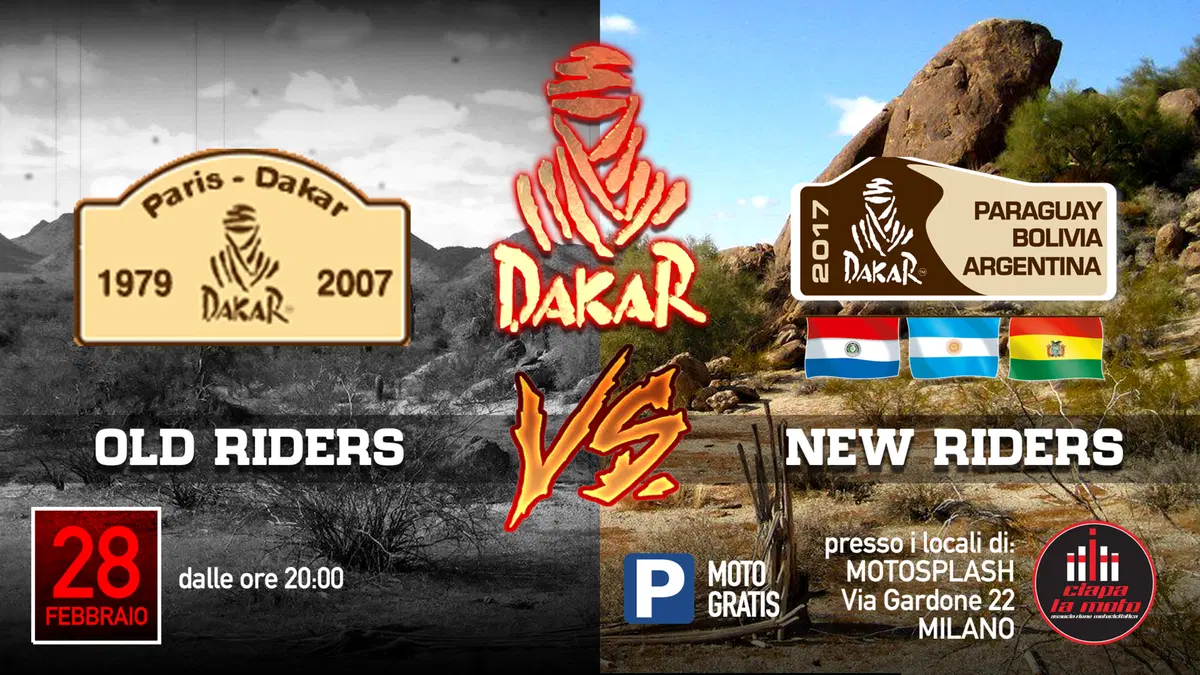 Marted&igrave; da Ciapa la Moto: "Parigi-Dakar vs Dakar"
