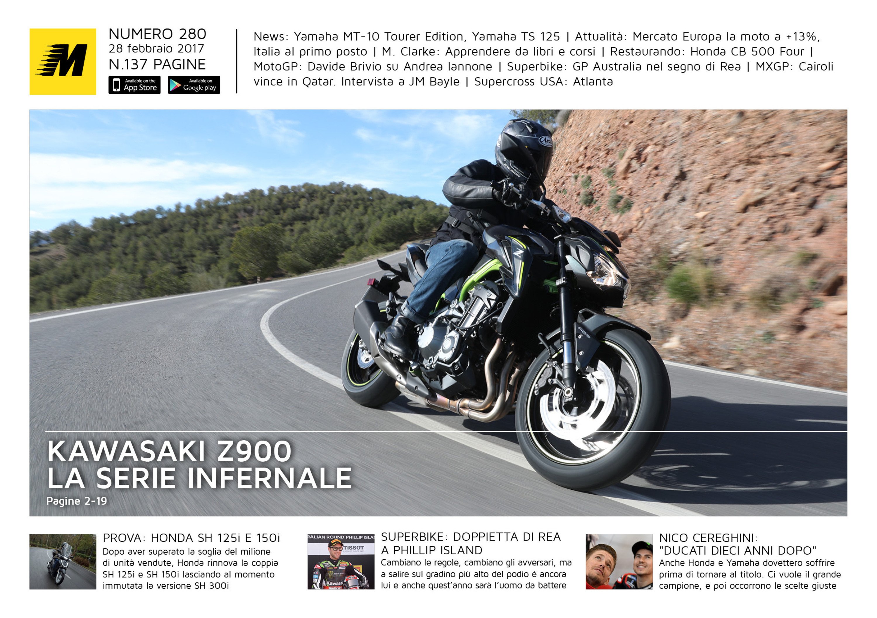 Magazine n&deg;280, scarica e leggi il meglio di Moto.it 