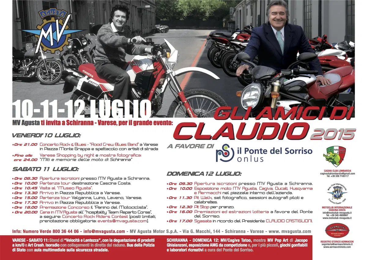 Gli Amici di Claudio 2015, dal 10 al 12 luglio a Varese