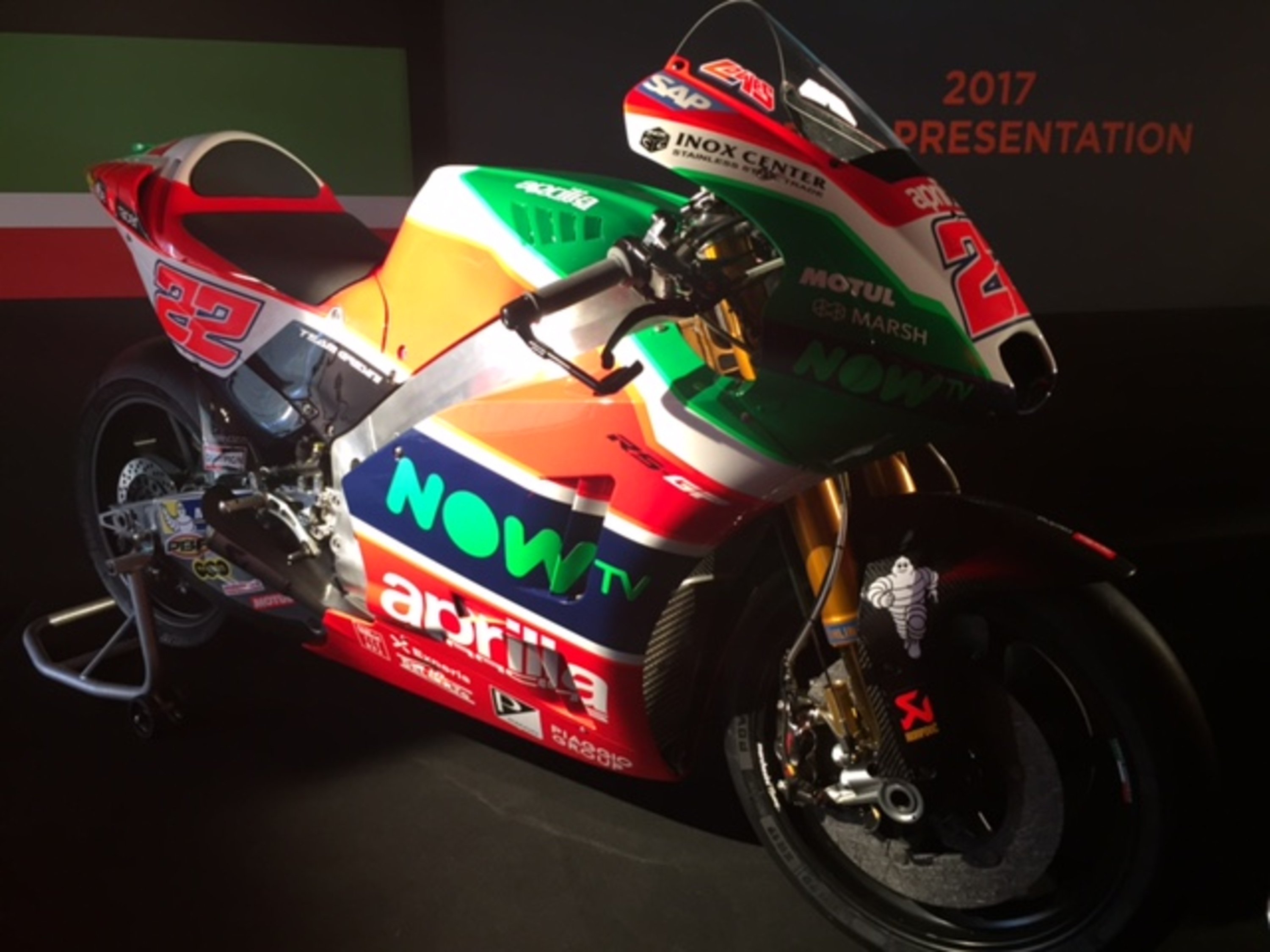 MotoGP 2017. Presentato il team Aprilia