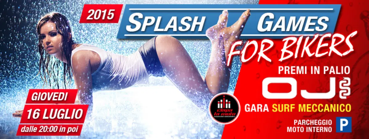 Il 16 luglio "Splash Games For Bikers" con Ciapa la Moto