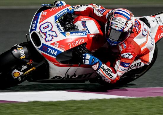 MotoGP 2017. Qatar test, Dovizioso è il più veloce del Day 1