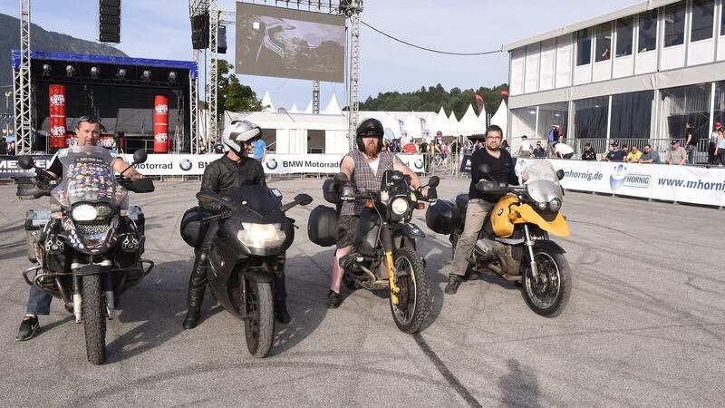 Francesco Loreti e il suo K1200S premiati a Garmisch