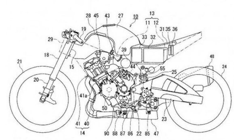 Suzuki brevetta una 4 cilindri ibrida e semiautomatica
