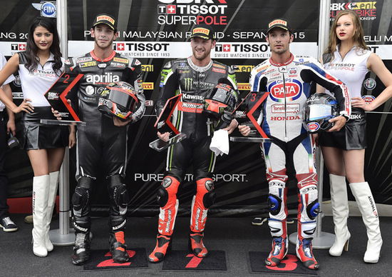 SBK 2015, Sepang. I primi quattro della Superpole