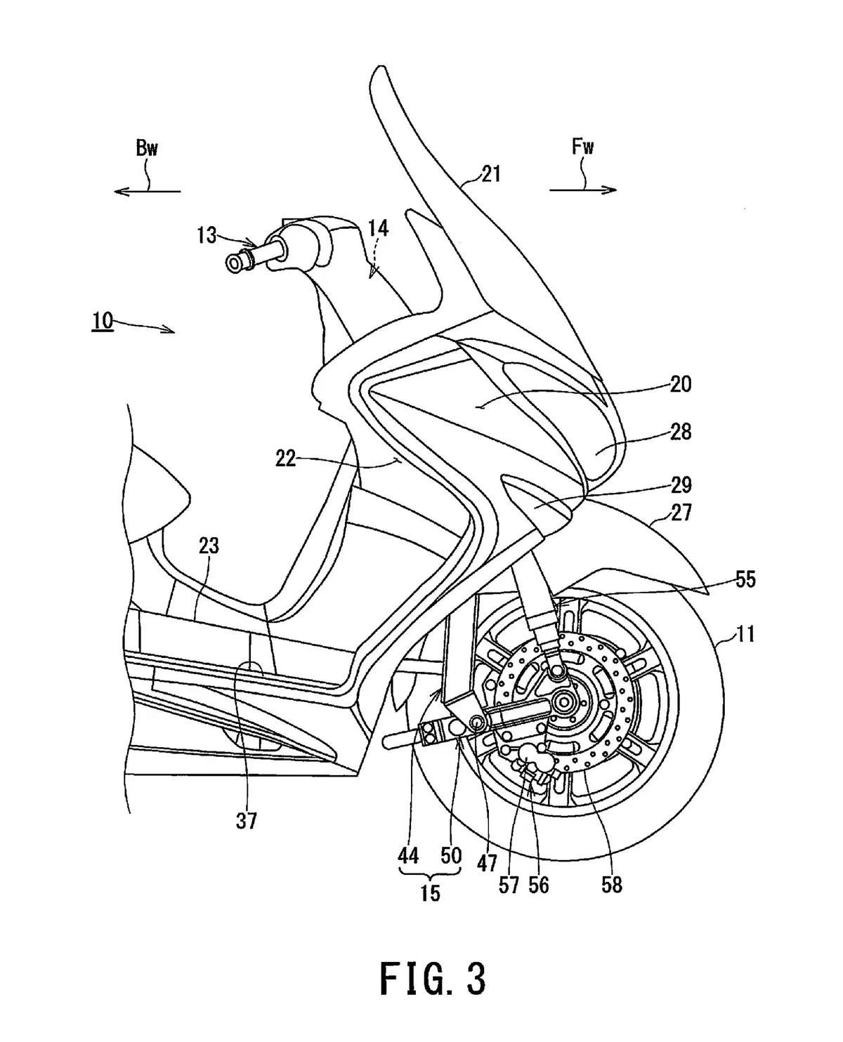 Suzuki 2WD. Brevetto della ruota anteriore motrice (3)